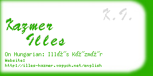 kazmer illes business card